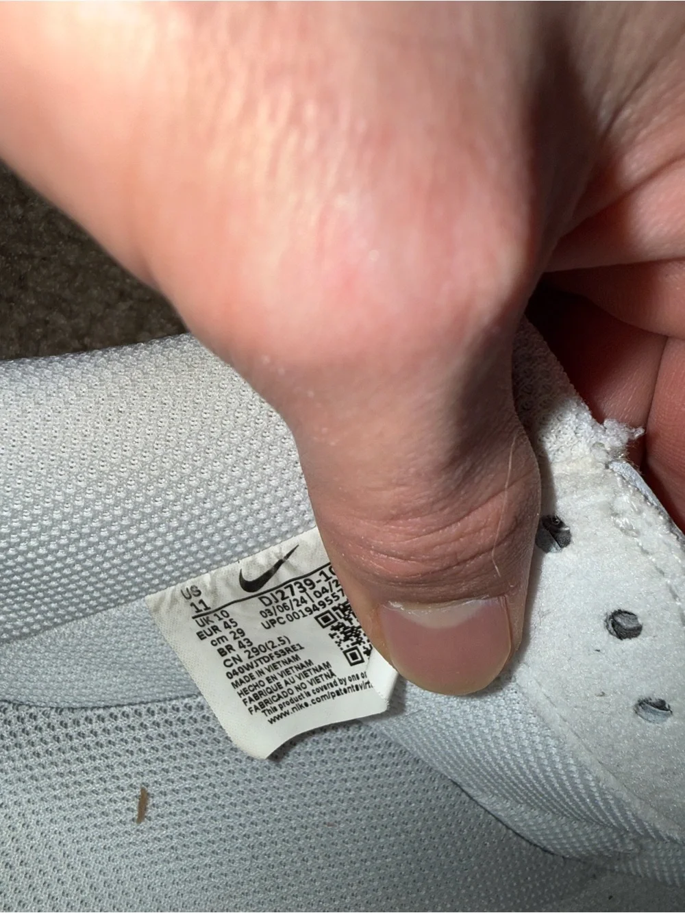 Air Force one Gummy Sole No Laces